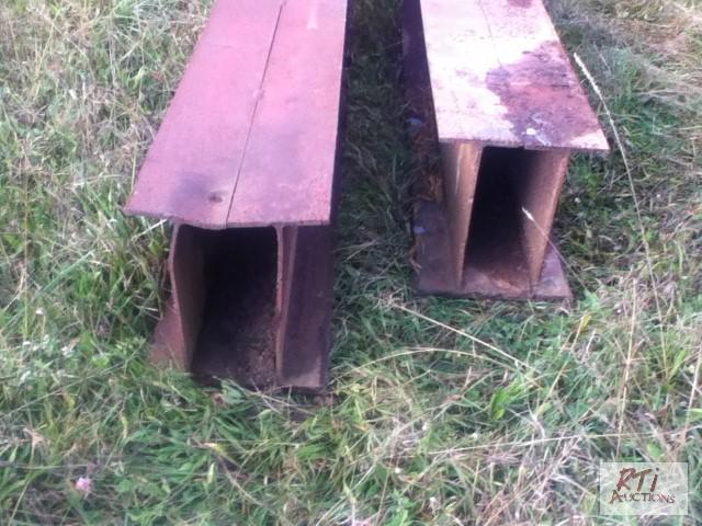 lot 49 image: Double I Beam 24 Long 16 Tall 6 Flange x 38 ...