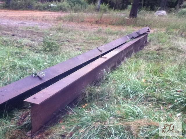 lot 51 image: (2) I Beams 24 long 16 tall 7 flange x 58 3...