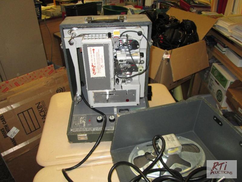 lot 83 image: (1) Kodak Pageant movie projector, (1) Sharp ...
