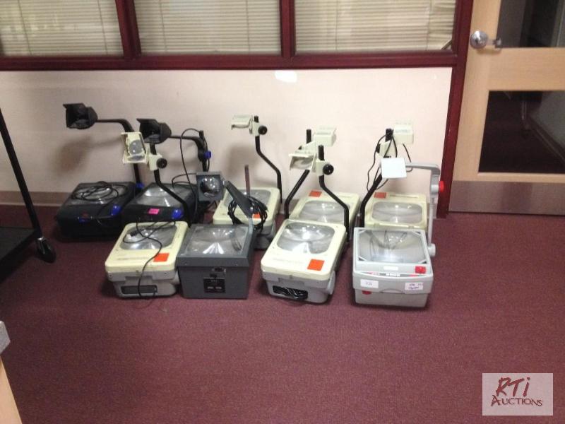 lot 84 image: (10) Overhead projectors, working condition, ...