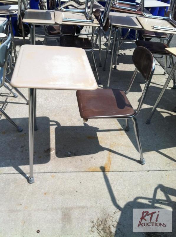lot 96 image: (100) classroom desks. All equipment sells _A...