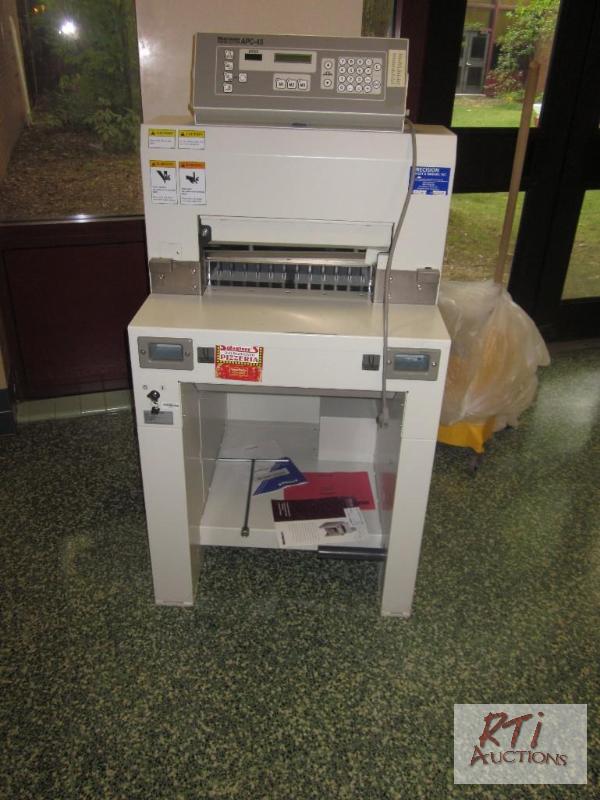 lot 97 image: (1) Horizon APC-45 paper cutter, working cond...