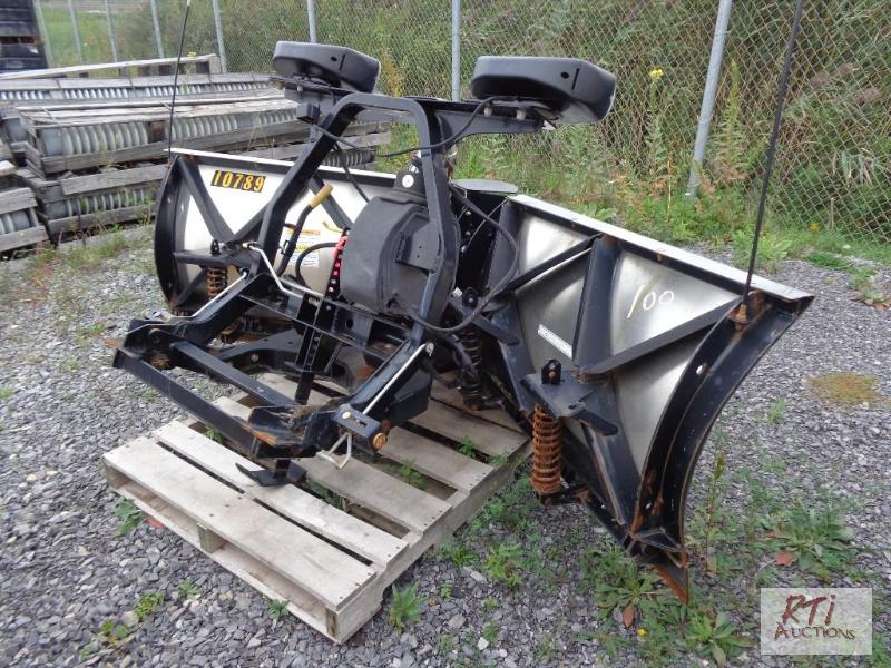lot 100 image: Fisher 8.5 Xtreme V stainless steel snowplo...