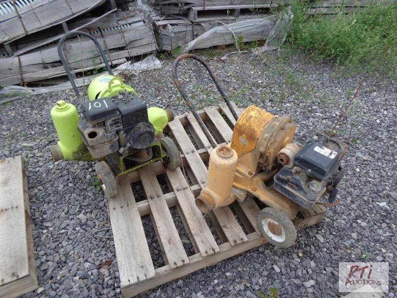 lot 101 image: 2 trash pumps condition unknown...