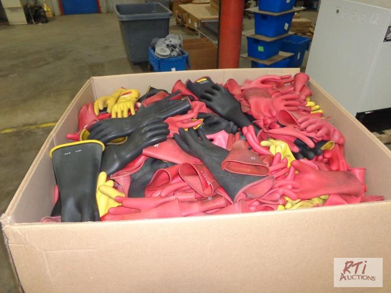 lot 11 image: box failed rubber gloves...