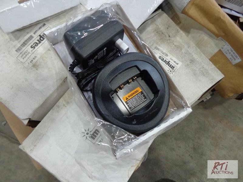 lot 14 image: Motorola battery chargers...