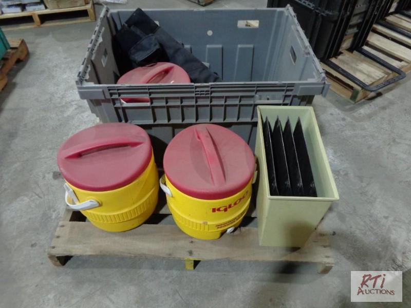 lot 39 image: Igloo coolers &amp misc....
