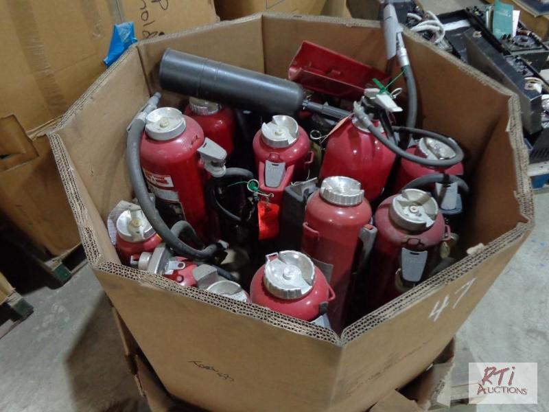 lot 47 image: fire extinguishers...