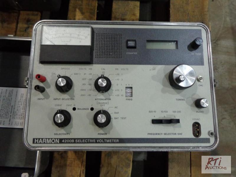 lot 57 image: (2) Harman 4200B Selective voltmeter &amp TV...