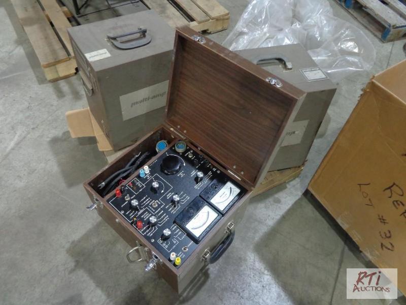 lot 65 image: 3 Multi-Amp Model SR-76A testers...