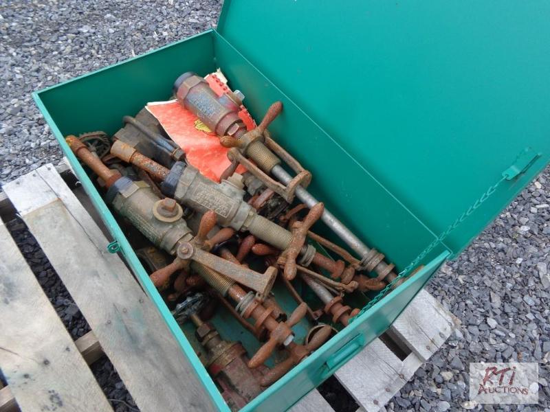lot 81 image: Greenlee box with Mueller tapping equipment...