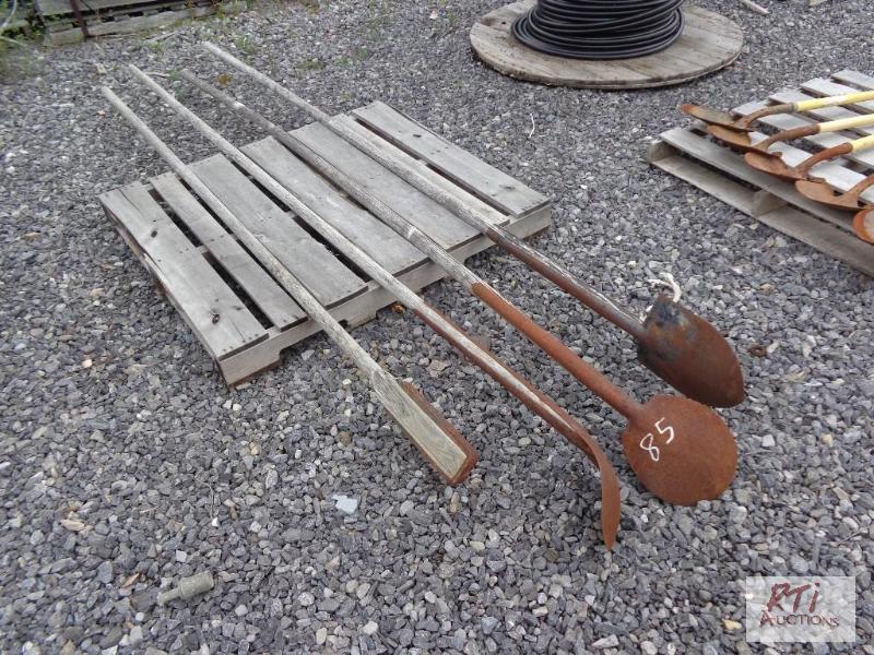 lot 85 image: catch basins shovels...