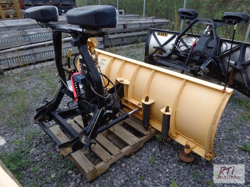 lot 99 image: Fisher 8 Storm Guard Minute Mount snowplow ...