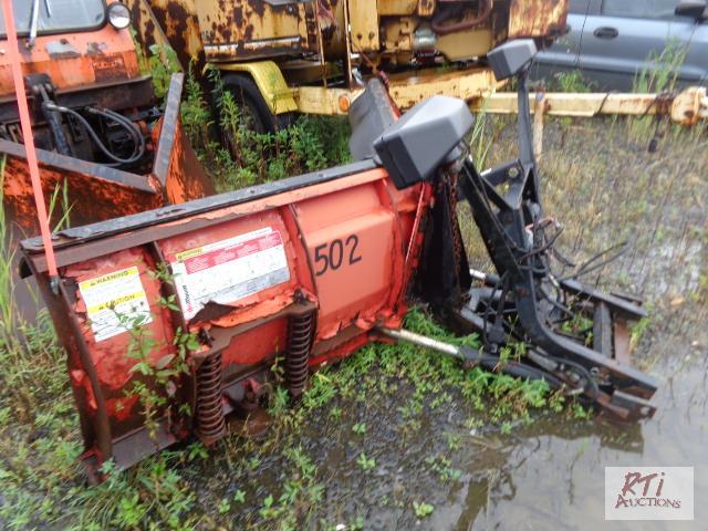 lot 46 image: Western Mult function V Plow. Item sold AS IS...