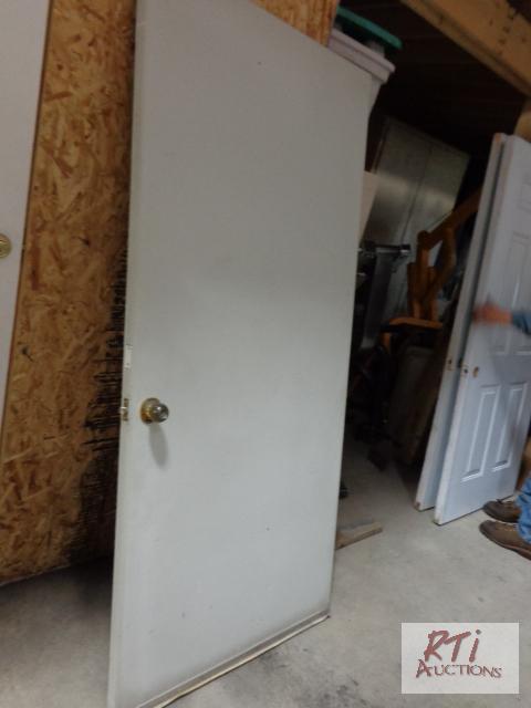 lot 103 image: Solid 36 inch Door wlock-set &amp hinges, (...