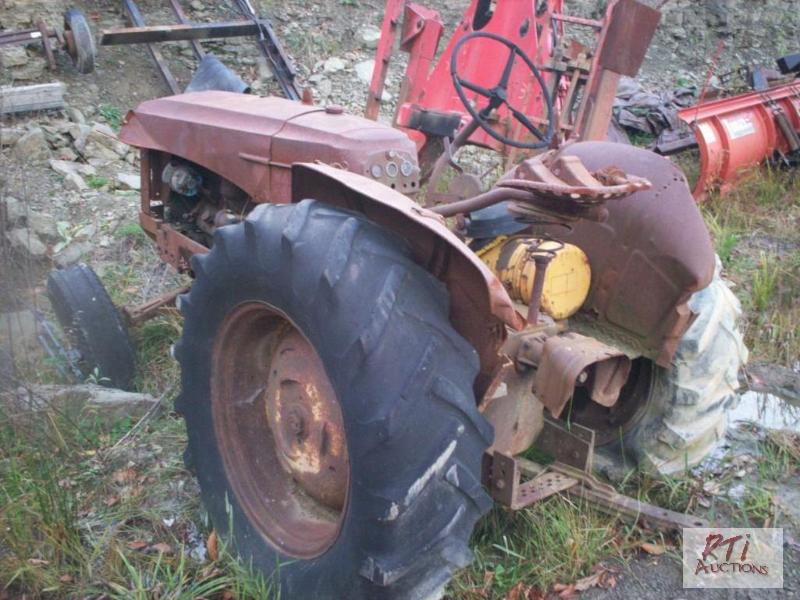 lot 57 image: Massey Harris 44 with wide front end. Does no...