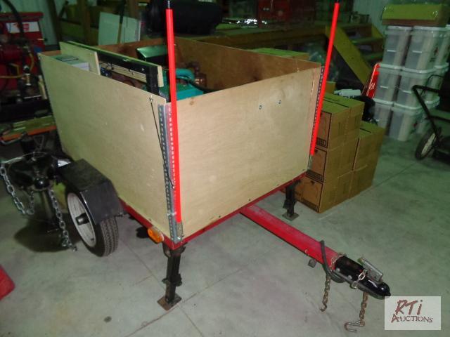 lot 77 image: ONAN 5.0KW Propane Gen-set Trailer mounted. T...