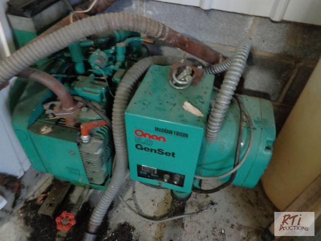 lot 79 image: ONAN 5.0KW Gen-Set, Control Panel. Sold AS-IS...