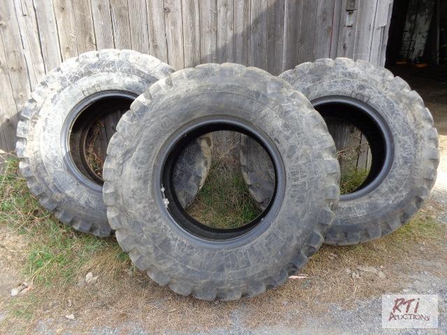 lot 96 image: (3) used MICHELIN 17.5R25 Tires. Buyer is res...