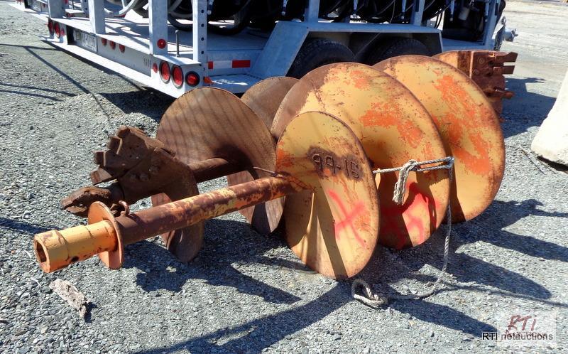 lot 53 image: 2 augers 38 inchX 8 ft and 30 inchX 8 ft,...