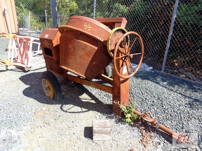 lot 56 image: Muller concrete mixer, B &amp S engine, not ...