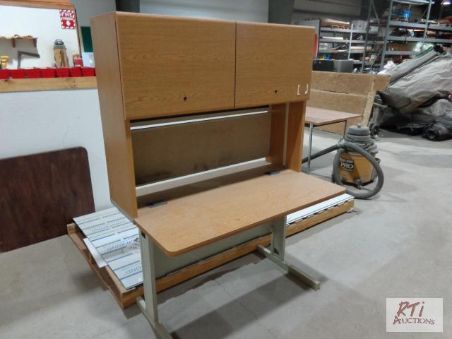 lot 116 image: Computer Desk and Wooden office desk. As-is. ...