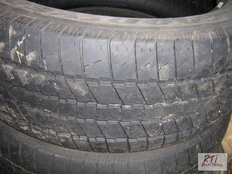 lot 125 image: (4) - 20 tires. The set are Goodyear Wrangler...