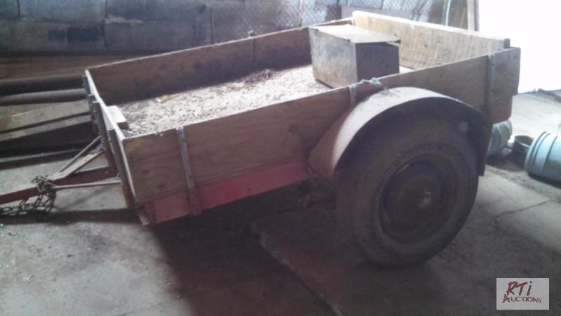lot 47 image: Homemade Utility CartWagon, Single Axle, 6X5...