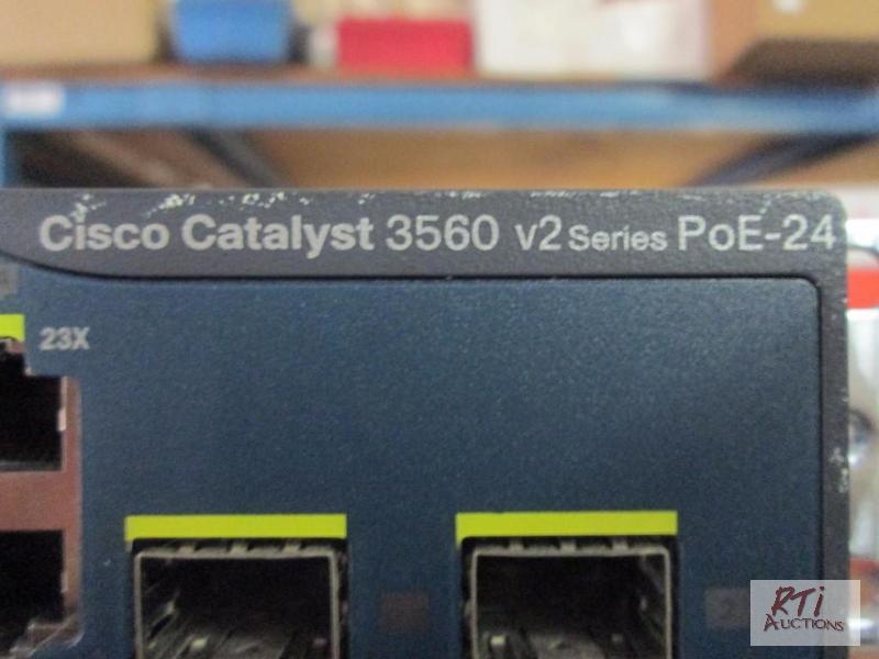 lot 41 image: (7) Cisco Catalyst 3560 V2 Series POE-24 swit...