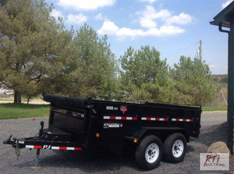 lot 6 image: 2014 (Unused) PJ 7X12 TA Dump Trailer, 2-5...