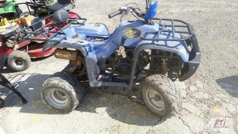 lot 27 image: 150 cc off brand kids atv has foward and reve...