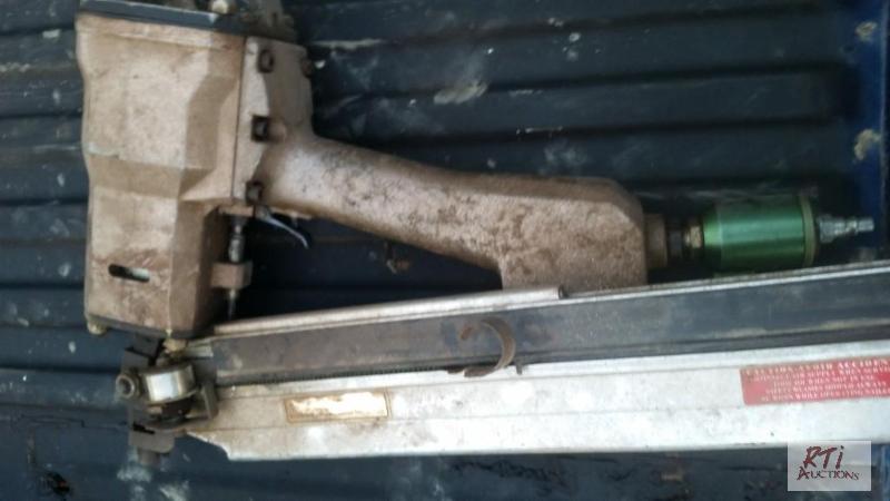 lot 40 image: Big air nailer. As-is, located in Savona, NY ...