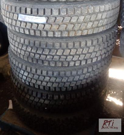 lot 47 image: (1) 11.00-24 (Unused) Truck Tire, (5) 11.00-2...