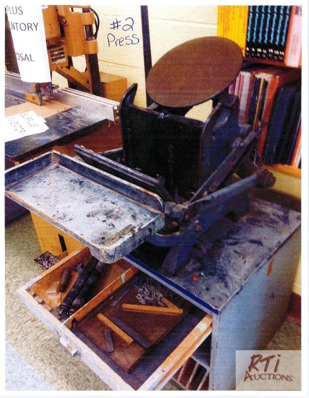 lot 45 image: Chandler &amp Price 205A Pilot printing pres...