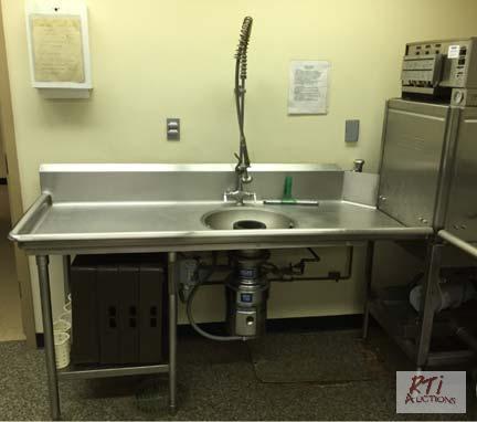 lot 41 image: Stainless Steel Sink and Counter Shelf
