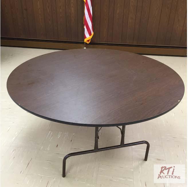 lot 64 image: Circular Collapsible Tables