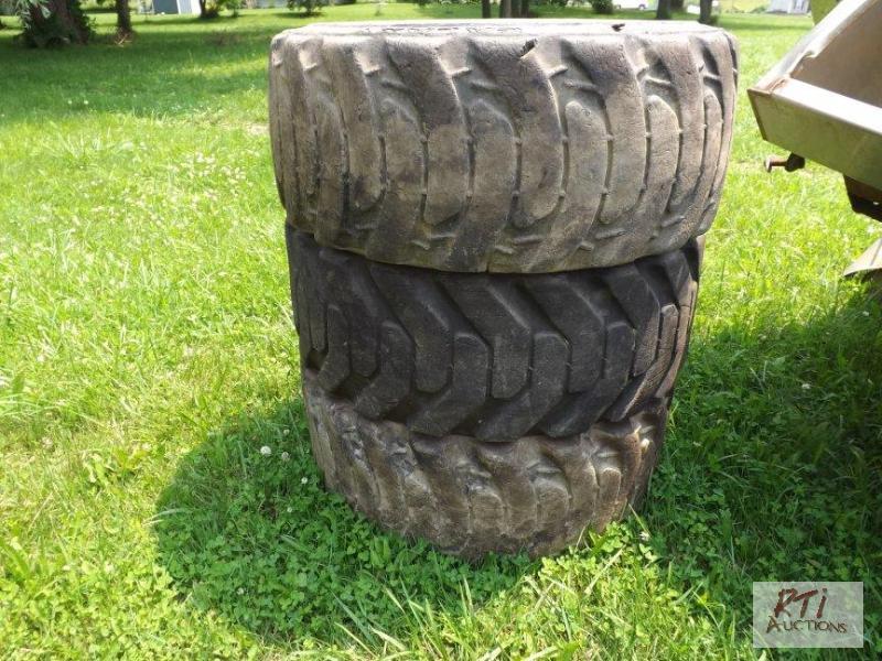lot 57 image: Six 1216.5 skidsteer tires Sold As is. Locat...
