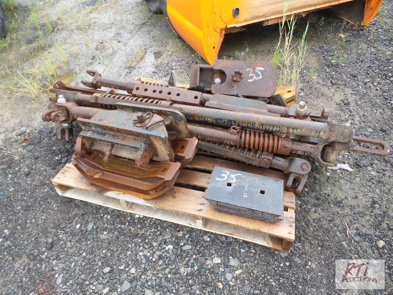 lot 35 image: Pallet of Snowplow Shoes, wing push arms, plo...