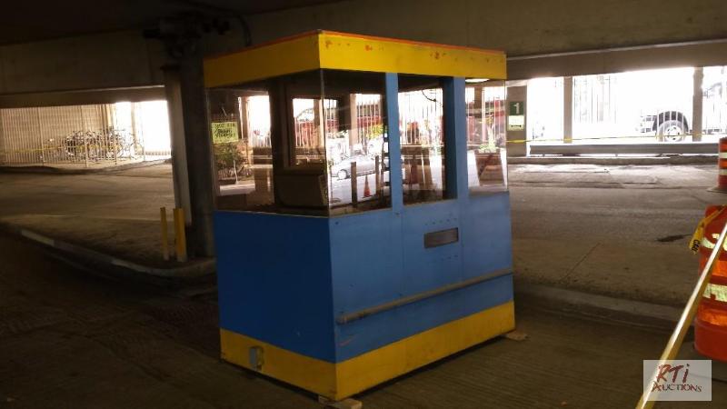 lot 49 image: (4) parking booths, approximately 4x6x8, curr...