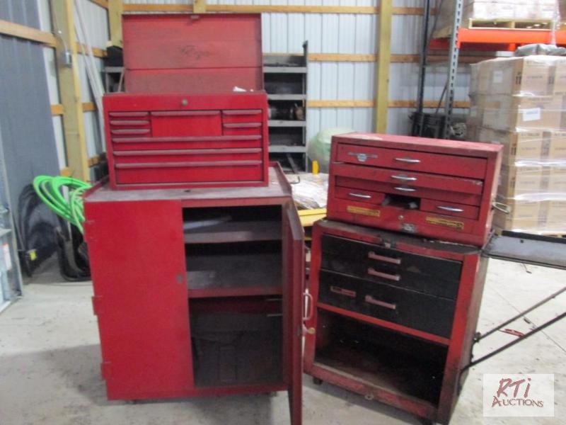 lot 50 image: Misc. tool boxes, buyer must take all. All eq...