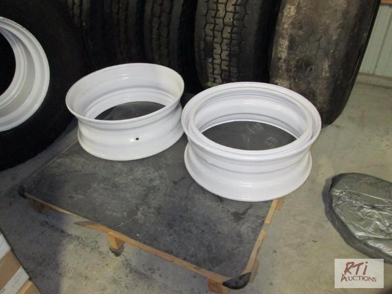 lot 58 image: (6) rims. All equipment sells AS IS buyer mus...