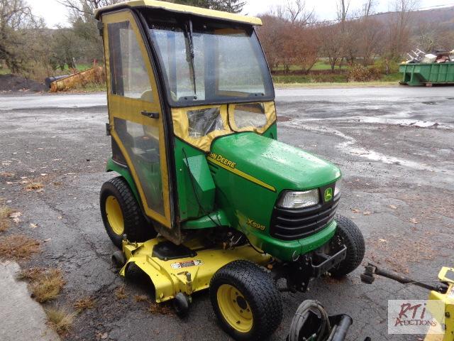 lot 23 image: JOHN DEERE X595 4WD Lawn &amp Garden Tractor...