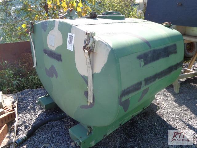 lot 48 image: 500 gallon Aluminum Tank on skids (Military)....