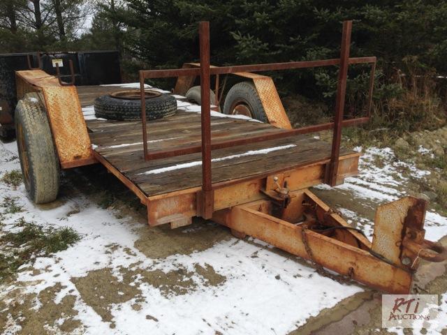 lot 21 image: Tilting Utility Trailer 75 inch x 203 inch. U...