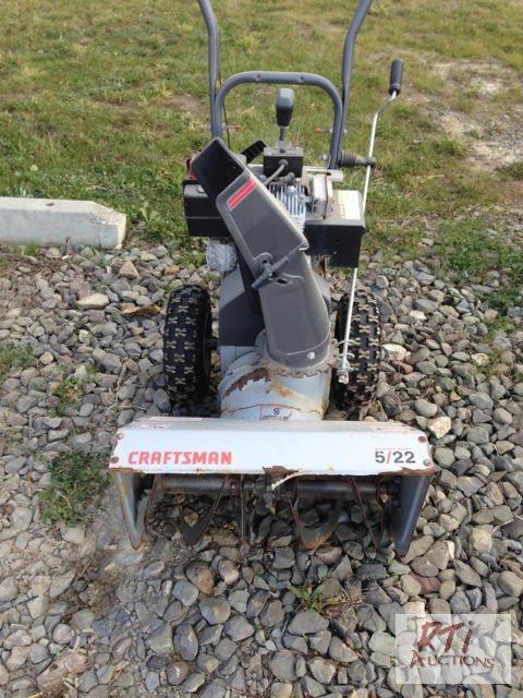 lot 45 image: Craftsman 22 inch Snow blower, electric start...