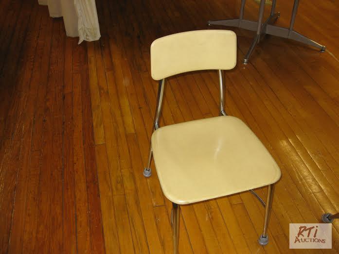 lot 49 image: 16 chairs, (9) yellow, (27) brown, for additi...