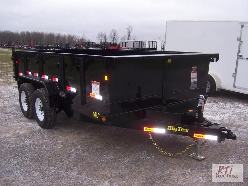 lot 11 image: 2016 Big Tex 14LX 7X14 TA Dump Trailer, VIN ...