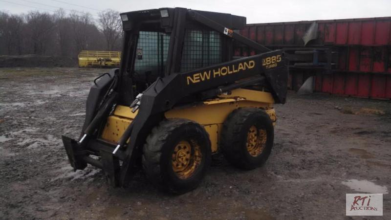 lot 25 image: New Holland LX885 Turbo Skid Steer Loader. Di...