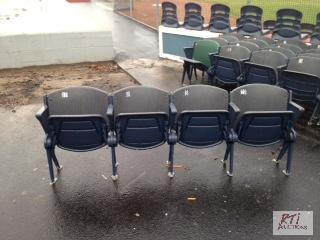 lot 43 image: 78 folding stadium seats, came from ball fiel...