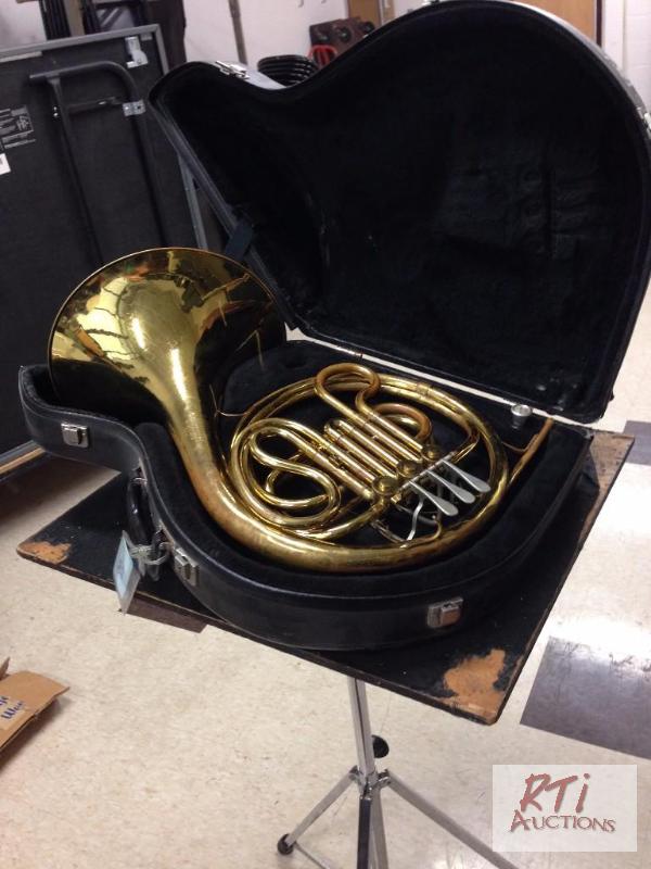 lot 45 image: King single French horn, SN 3734, used, fair...